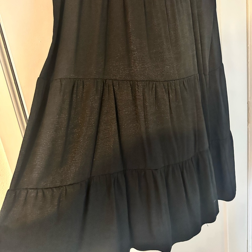 Alice + Olivia Black Tiered Dress - Picture 4 of 5